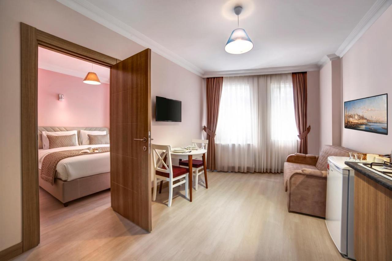 Seven Roses Apart Hotel Istanbul Bagian luar foto